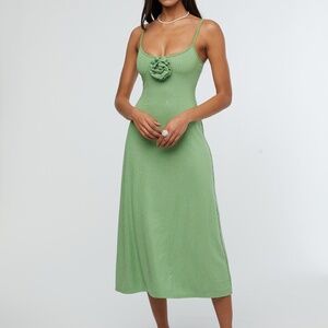 WeWoreWhat crystal green mid dress